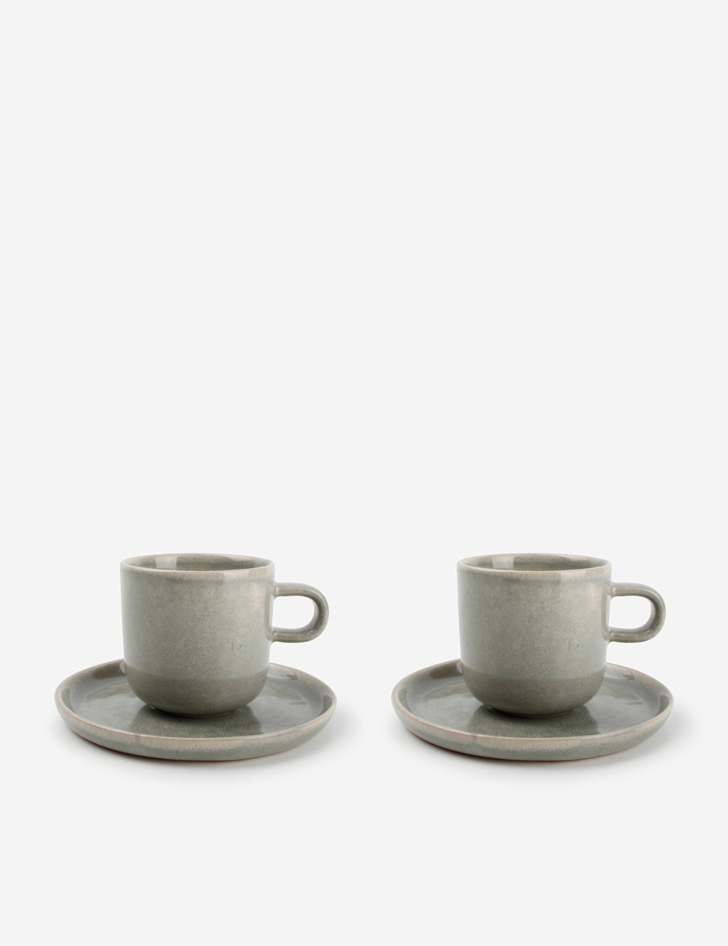 Meridian Cup w. Saucer Green | 24cl | 2-pack